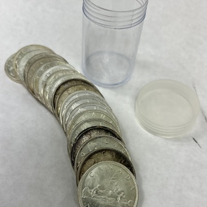 Silver Canadian Dollar Tube of 20 80% Silver Random Year