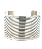 Tahe Vintage Silver Wide Cuff Bracelet