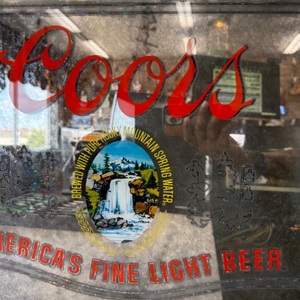 Vintage 1978 Coors Light Beer Mirror Lighted Sign 25" X 20.25"