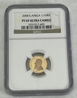 2008 South Africa 1/10oz Krugerrand NGC PF69 Ultra Cameo