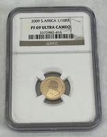 2009 South Africa 1/10oz Krugerrand NGC PF69 Ultra Cameo