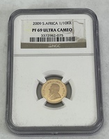2009 South Africa 1/10oz Krugerrand NGC PF69 Ultra Cameo