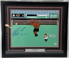 Mike Tyson Punch Out 1987 Signed Poster With COA