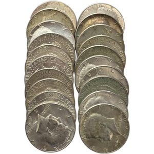 United States One Roll (20) 1965-1970 40% Silver Kennedy Halves