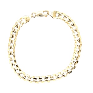 14K Yellow Gold  8.25 in. 7mm Curb Link Bracelet