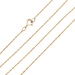10K Yellow Gold 18 in. Light Pendant Chain .7g