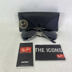Ray-Ban Aviator Sunglasses RB3025 Unisex Silver Frame Silver Mirror Lens 58-14