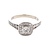 Ladies 14K White Gold 1.0CTW Diamond Halo Engagement Ring SZ:8