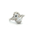 14K White Gold Vintage 1-1/4CTW Diamond Cocktail Ring SZ:5