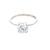 Ladies 10K White Gold 1-1/2Ct Lab Diamond Solitaire Ring SZ:7