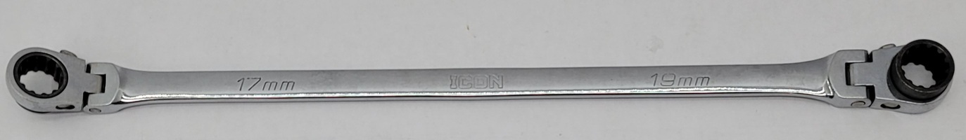 Icon Double Box Flex Reversible Ratcheting Wrench Wrdbfm Metric - 17mm-19mm