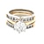 Ladies 14K Two Tone Gold 2.0CTW Diamond Bridal Set SZ:6