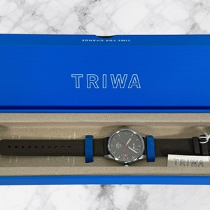 Triwa Time For Peace Hu39D Humanium Metal Grey Dial Date Wristwatch