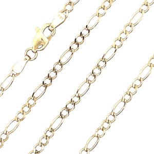 14K Yellow Gold 18 in. 2.7mm Figaro Link Chain 5.2g