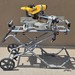 DeWalt DSW780 Double Bevel Sliding Compound Miter Saw With Ridgid Stand