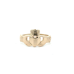10K Yellow Gold  Claddagh Friendship Ring SZ: 6