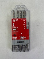 Milwaukee 48-20-7490 2-Cutter SDS-Plus Carbide Hammer Drill Bit Set - Unopened