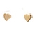 14K Yellow Gold Heart Cutout Stud Earrings