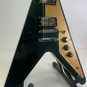 Pure Salem Bruiser Flying V Electric Guitar - Green Sparkle