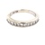 14K White Gold 1/2CTW Princess Diamond Band SZ:7.5