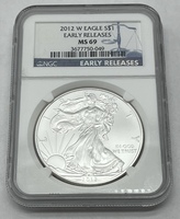 2012-W American Silver Eagle NGC MS69 Early Releases