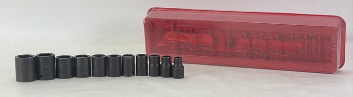 Snap-On IM120-320 3/8"-1" Drive 11 Piece 6 Point SAE Impact Socket Set USA