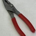 Snap On 7" Talon Grip™ Long-Nose Slip-Joint Pliers (Red)