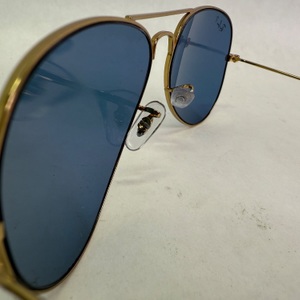 Ray-Ban Aviator Sunglasses RB3025 Gold Frame Blue Lens  