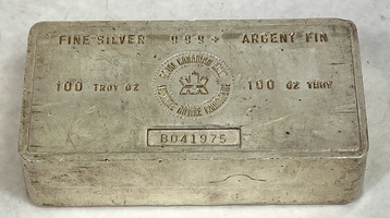 Royal Canadian Mint 100oz Bar .999 Fine Silver