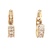 14K Yellow Gold Cubic Zirconia Crystal Earrings