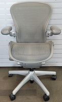 Herman Miller Classic Aluminum Aeron Chair Size B Medium Adjustable -No Headrest