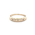 Ladies 10K White Gold Diamond Chip Band SZ:7