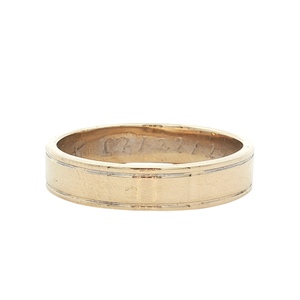 14K Yellow Gold 5mm Plain Band SZ:11