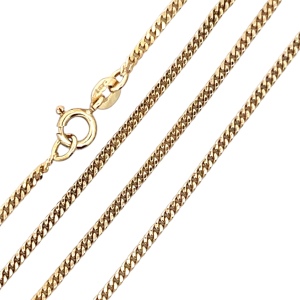 18K Yellow Gold 16 in. 1.8mm Fine Curb Link Chain 5.8g