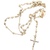 10K Yellow Gold 20 in. Beaded Rosary With Crucifix 7.3g
