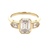 10K Yellow Gold Cubic Zirconia Crystal Ring SZ:7