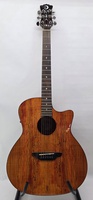 Luna Exotic Spalt Grand Concert Acoustic Guitar