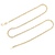 14K Yellow Gold 16 in. 2.1mm Foxtail Necklace Chain 8.6g