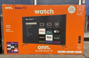 Onn 50” Class 4K UHD Roku Smart Television
