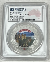 Beauty of the World The Three Sisters Cook Islands PCGS MS70