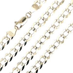 14K Yellow Gold 24 in. 5.8mm Curb Link Chain 21.3g