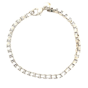 925 Silver 7-1/2 in. 4.4mm Box Link Bracelet 