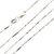 14K White Gold 16 in. Box Link Chain 2.3g