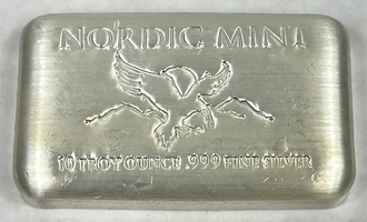 Nordic Mint 10oz Silver Bar .999 Fine Silver