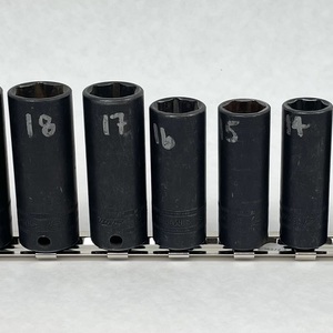 Snap-On 15 Piece 3/8 Drive 6 Point Metric Deep Socket Set