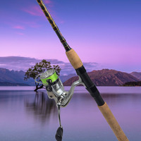 Penn Squadron 1pc Fast Action Casting Fishing Rod W/Crossfire Reel