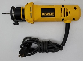 DeWALT 5 Amp DW660 Rotary Drywall Cut-Out Tool Tool-Free Bit Change Bump-Switch