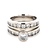 Ladies 14K White Gold 2.65CTW Diamond Bridal Set  SZ: 5