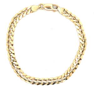  10kt Yellow Gold Cuban Bracelet 9.00gm 8 in