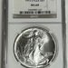 1993 American Silver Eagle NGC MS69 .999 Fine Silver